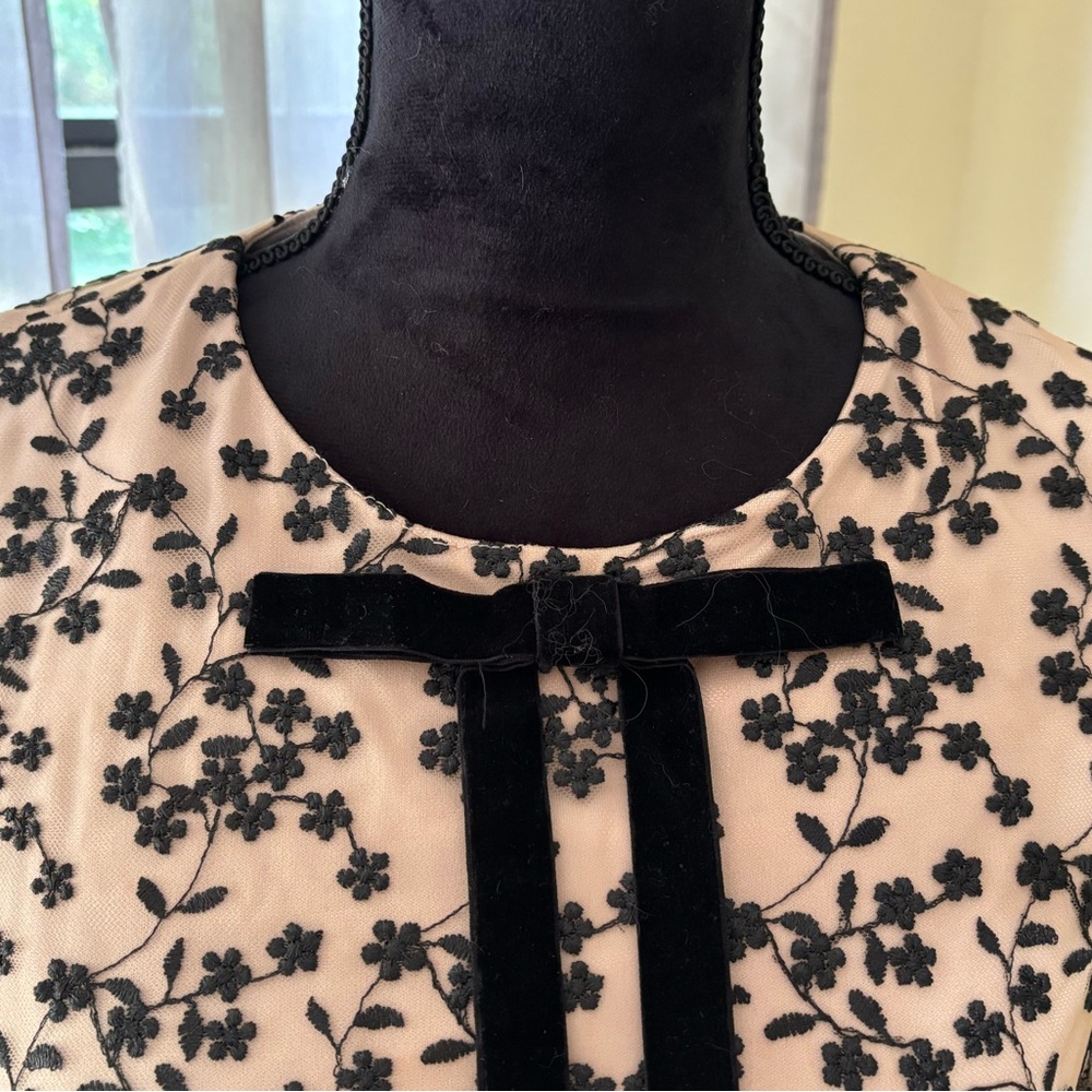 Betsey Johnson Lace Overlay Mini Dress | Coquette Goth Balletcore NWT - Picture 3 of 5